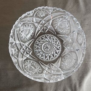 Beyer BleikristalI  24% Lead Cut Crystal Hobstar Bowl